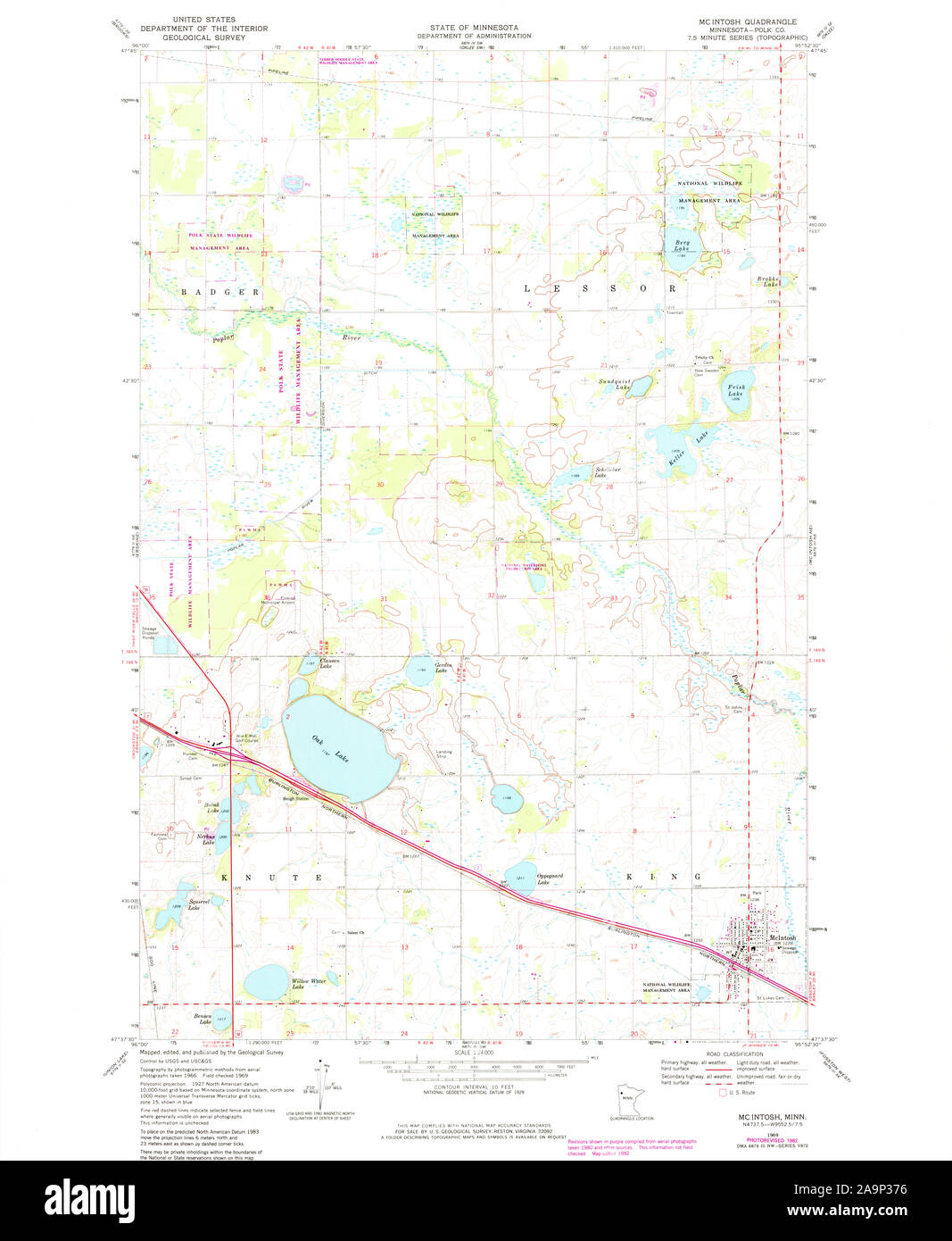 Mcintosh minnesota map hires stock photography and images Alamy