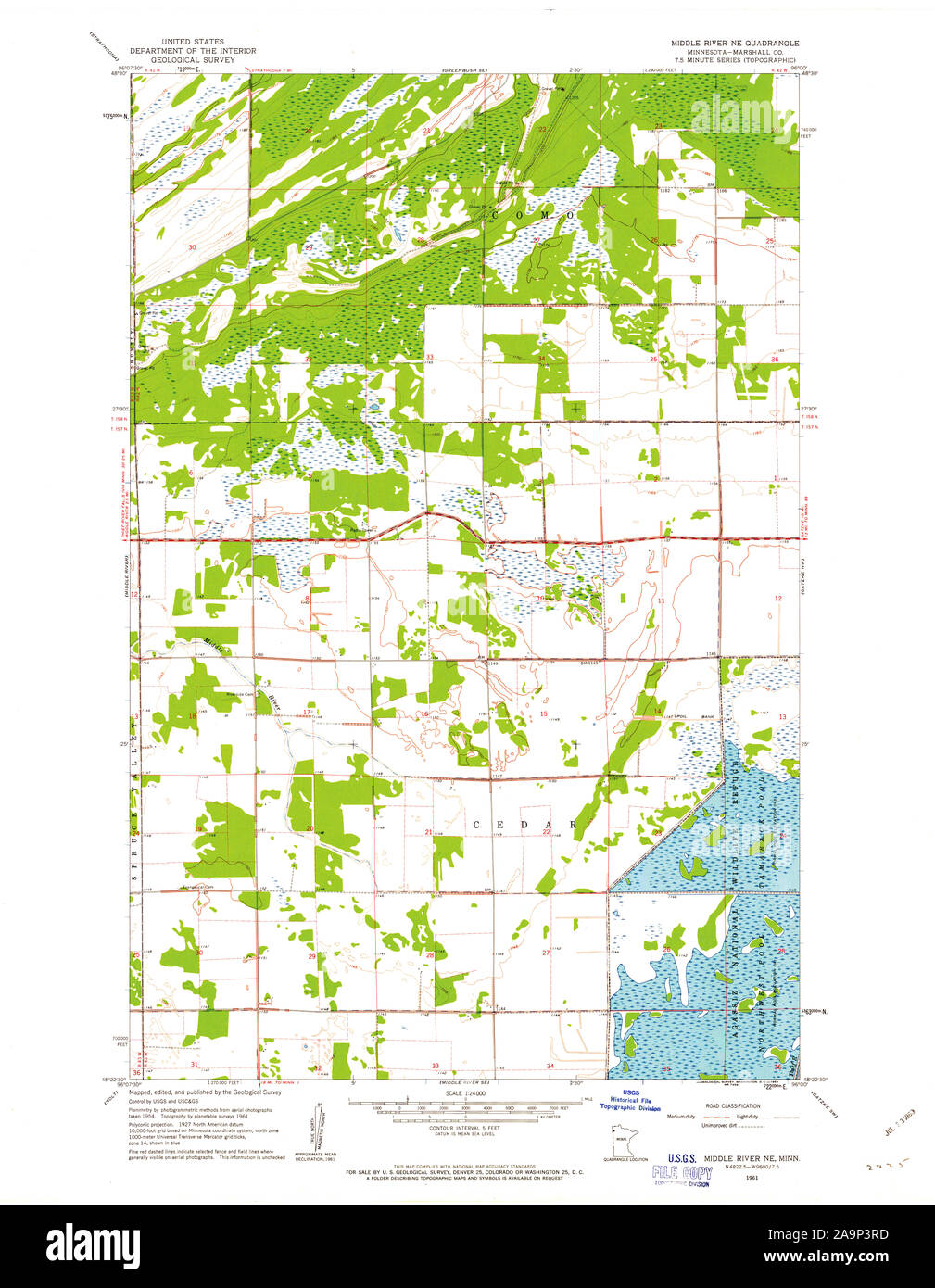 Middle river minnesota map hires stock photography and images Alamy