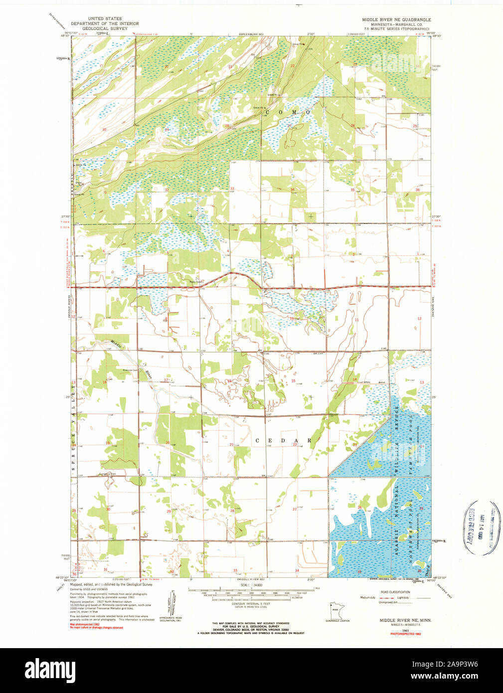Middle river minnesota map hires stock photography and images Alamy