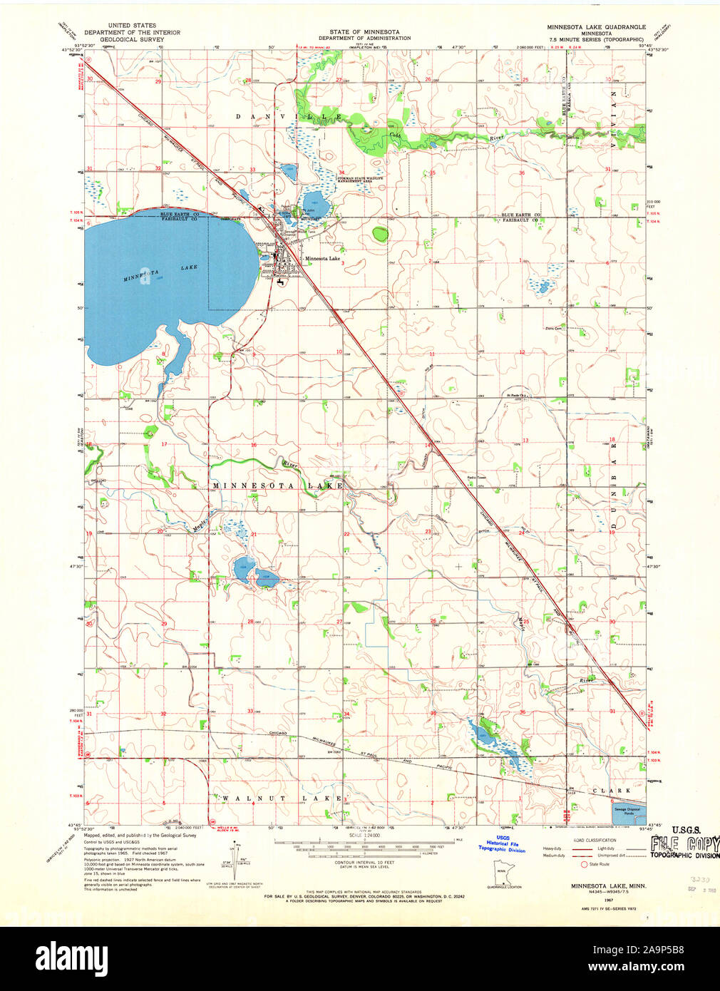 Minnesota historical maps hi-res stock photography and images - Alamy