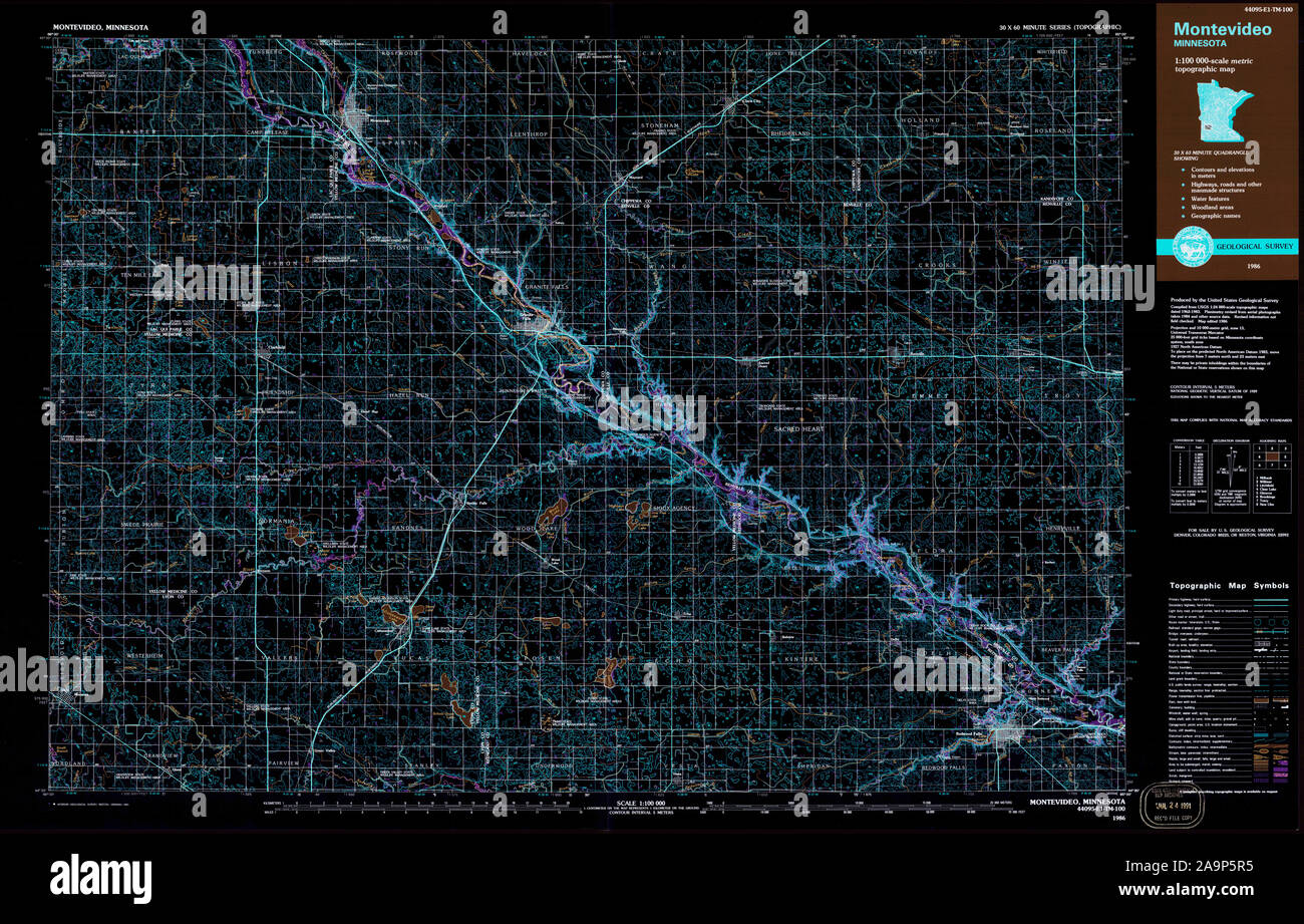 Montevideo minnesota map hires stock photography and images Alamy