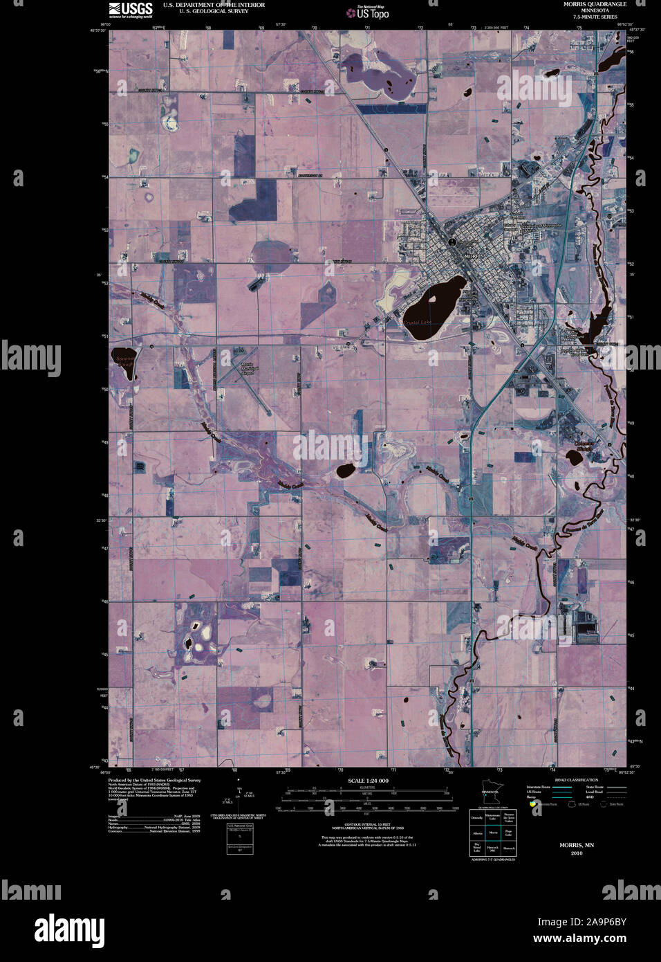 Map of morris minnesota hires stock photography and images Alamy