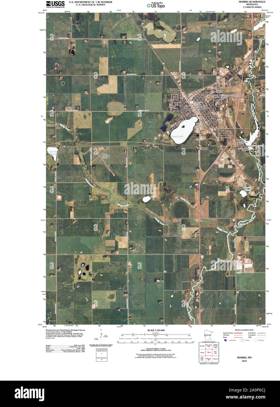 Map of morris minnesota hi-res stock photography and images - Alamy