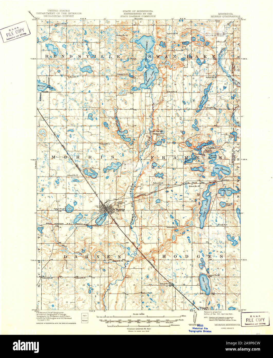 Morris minnesota map hires stock photography and images Alamy