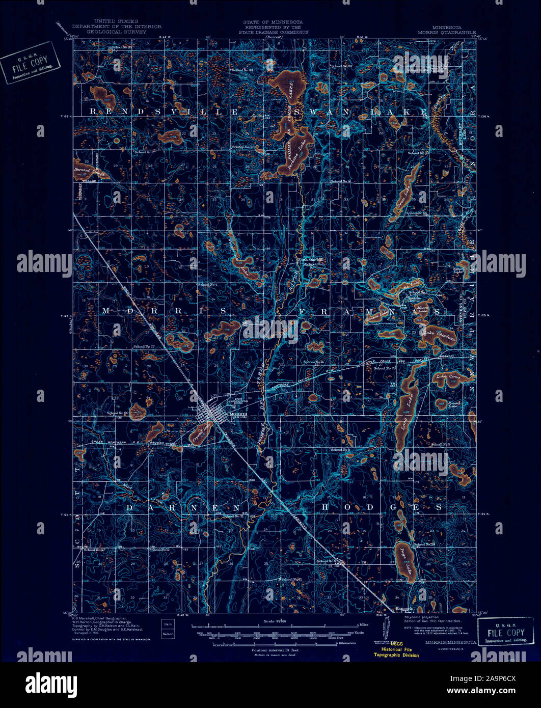 Map of morris minnesota hires stock photography and images Alamy
