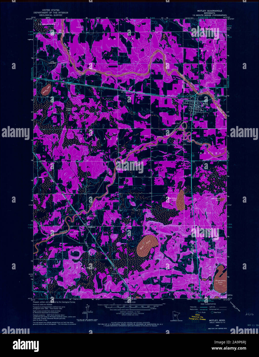 Map of motley minnesota hires stock photography and images Alamy