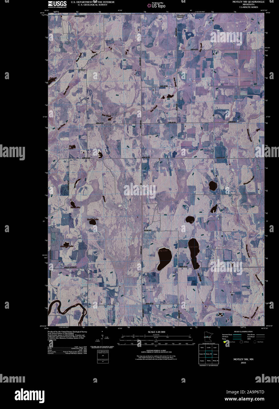 Map of motley minnesota hires stock photography and images Alamy