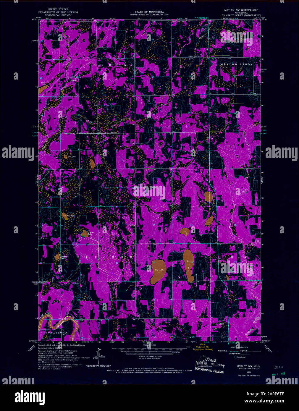 Motley minnesota map hires stock photography and images Alamy