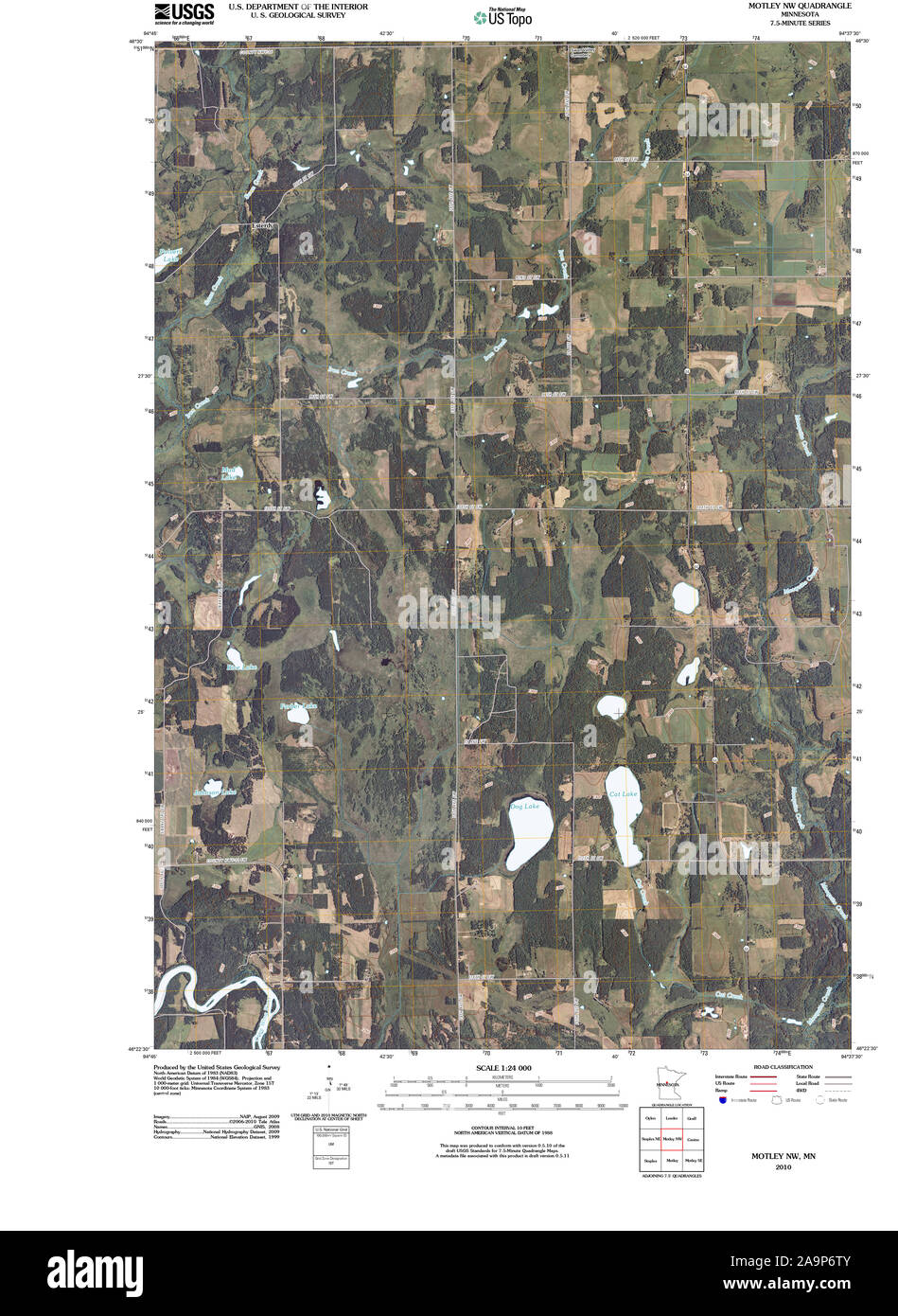 Map of motley minnesota hires stock photography and images Alamy