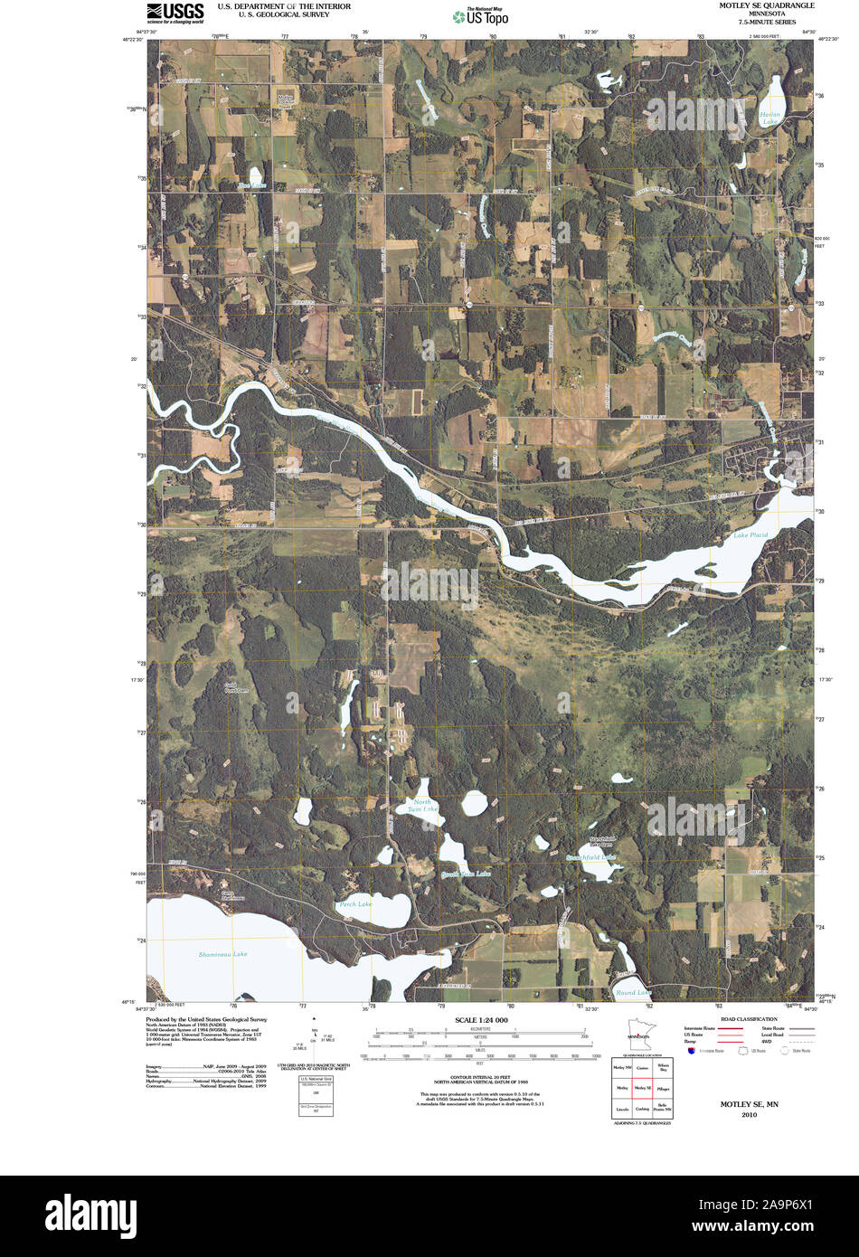 Map of motley minnesota Cut Out Stock Images & Pictures Alamy