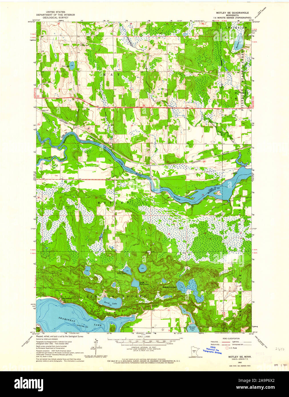 Motley minnesota map hires stock photography and images Alamy