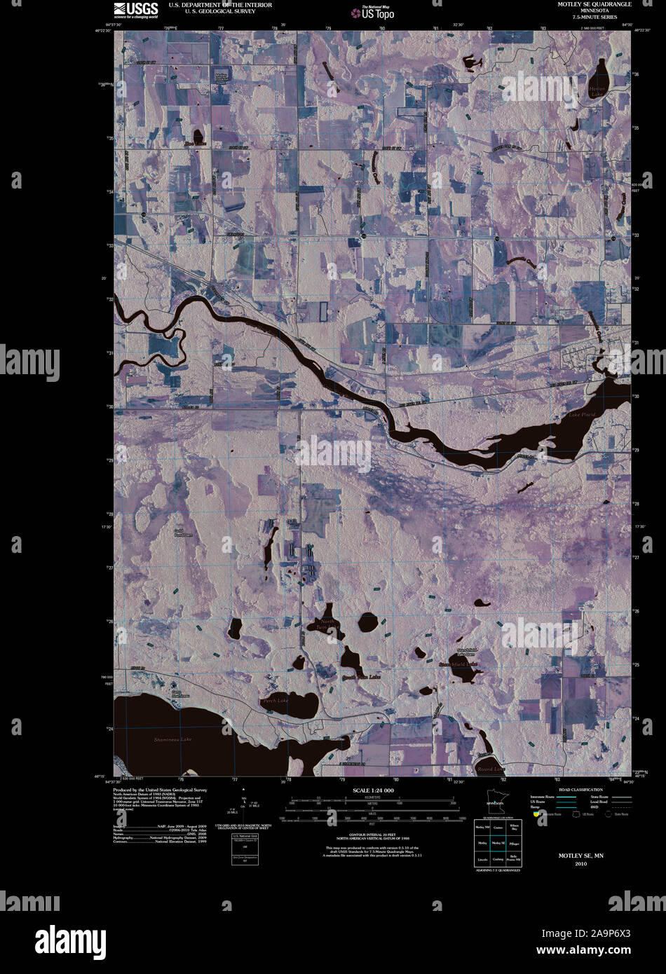 Map of motley minnesota hires stock photography and images Alamy