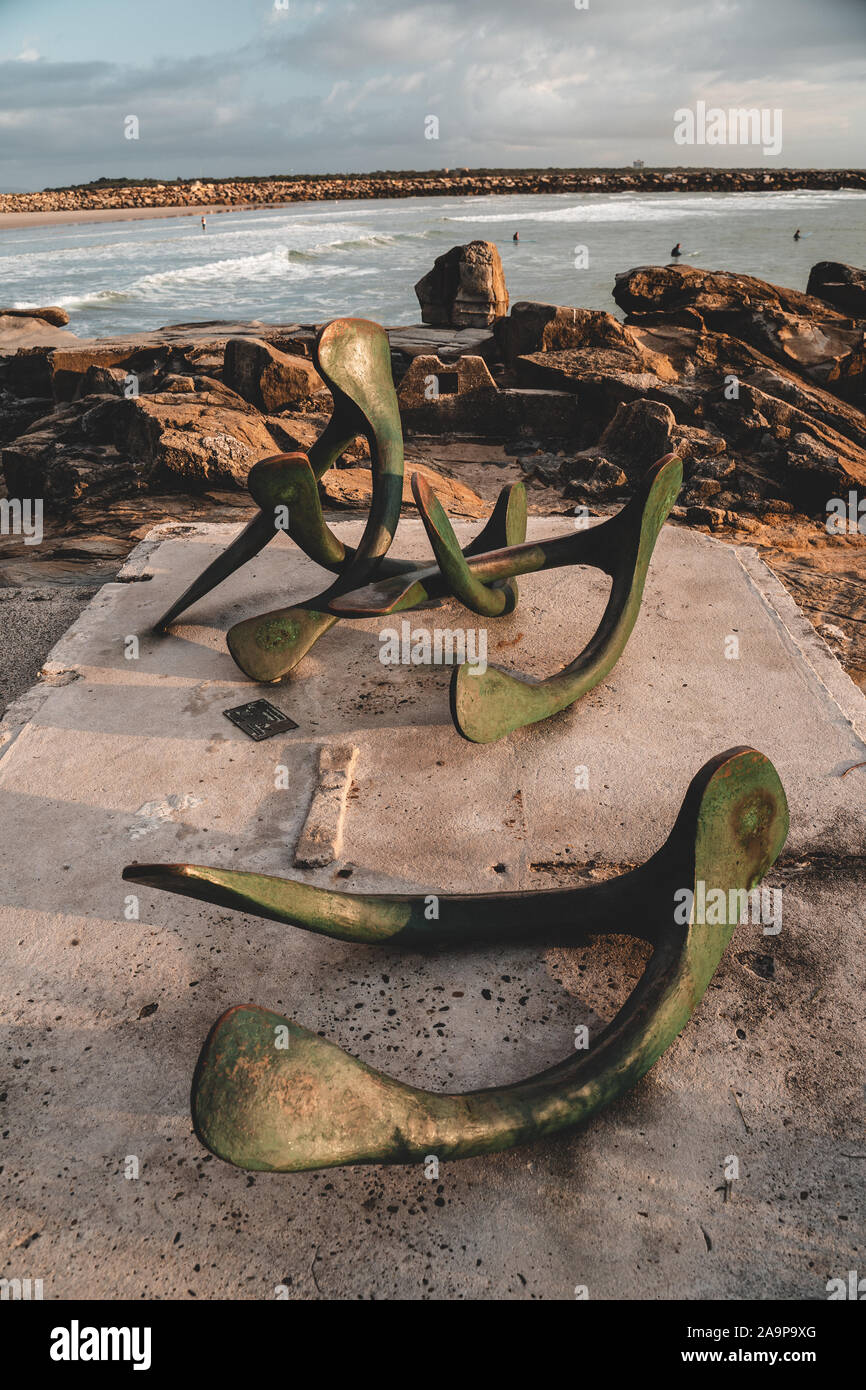 Turners Beach, Yamba NSW September 30th 2019 Sculpture at Turners
