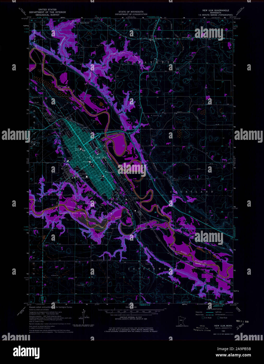Map of new ulm minnesota hires stock photography and images Alamy