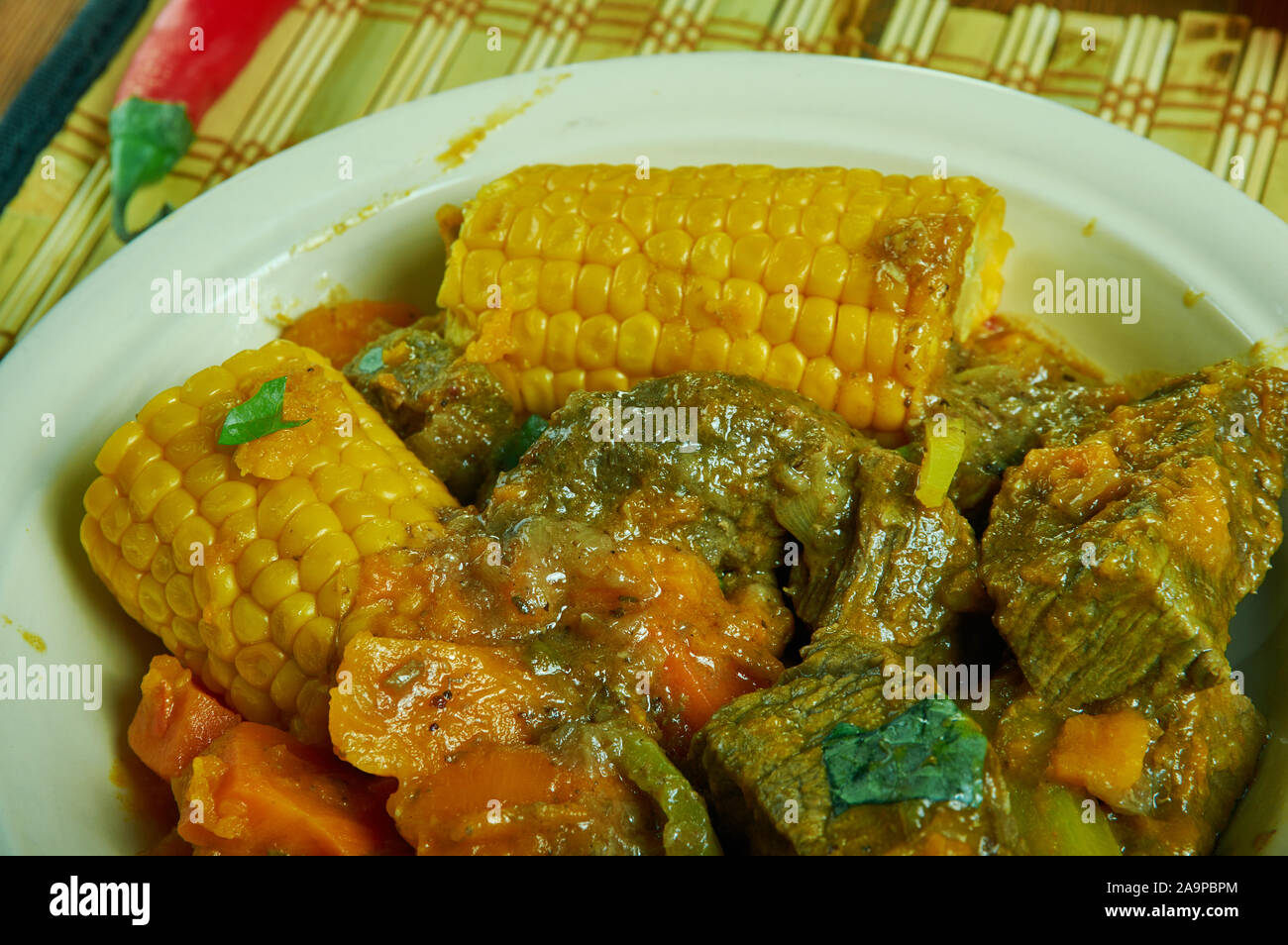 Puerto Rican Sancocho, Caribbean Beef Stew Stock Photo Alamy