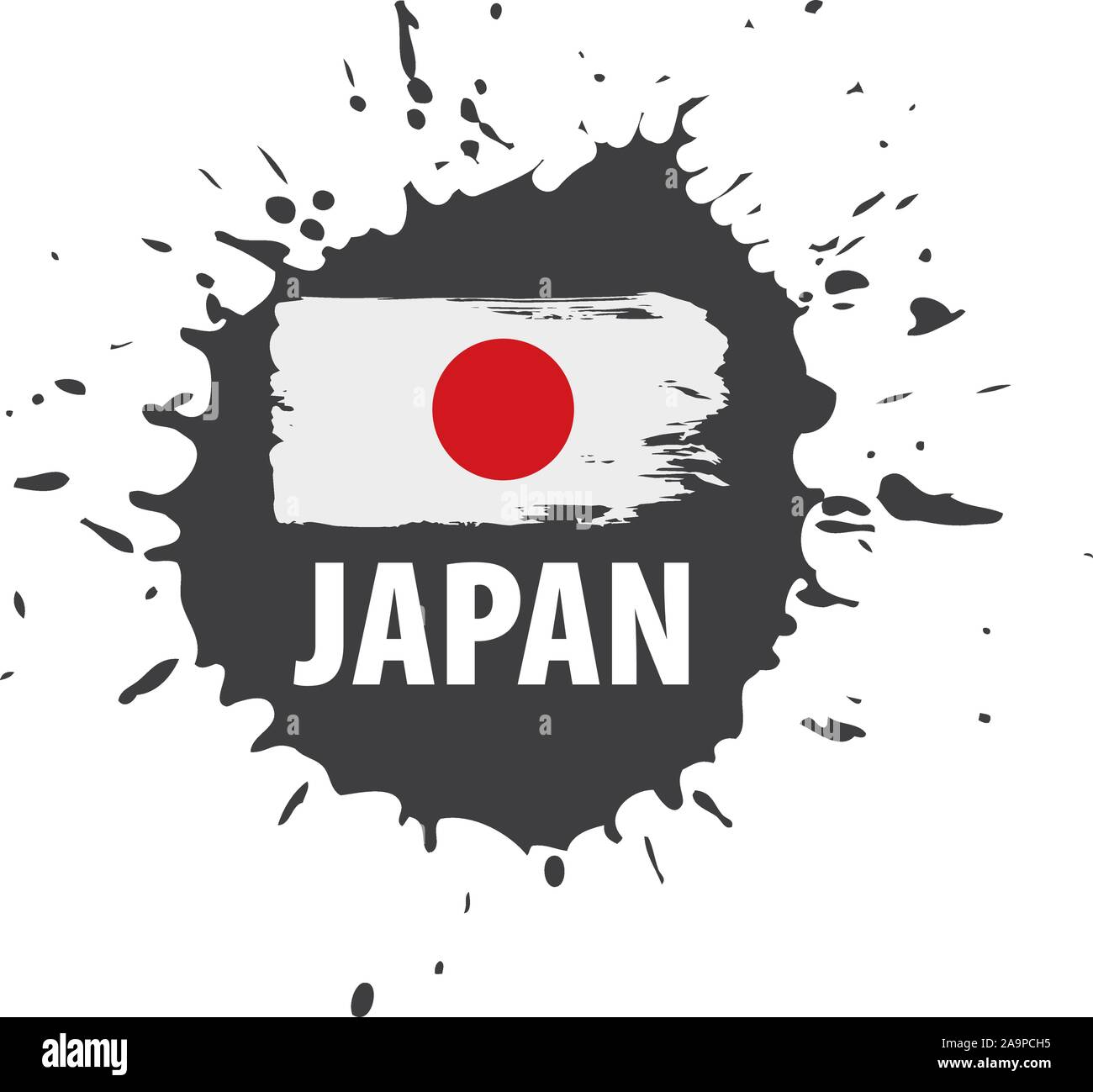 Japan Flag Vector Illustration On A White Background Stock Vector Image Art Alamy