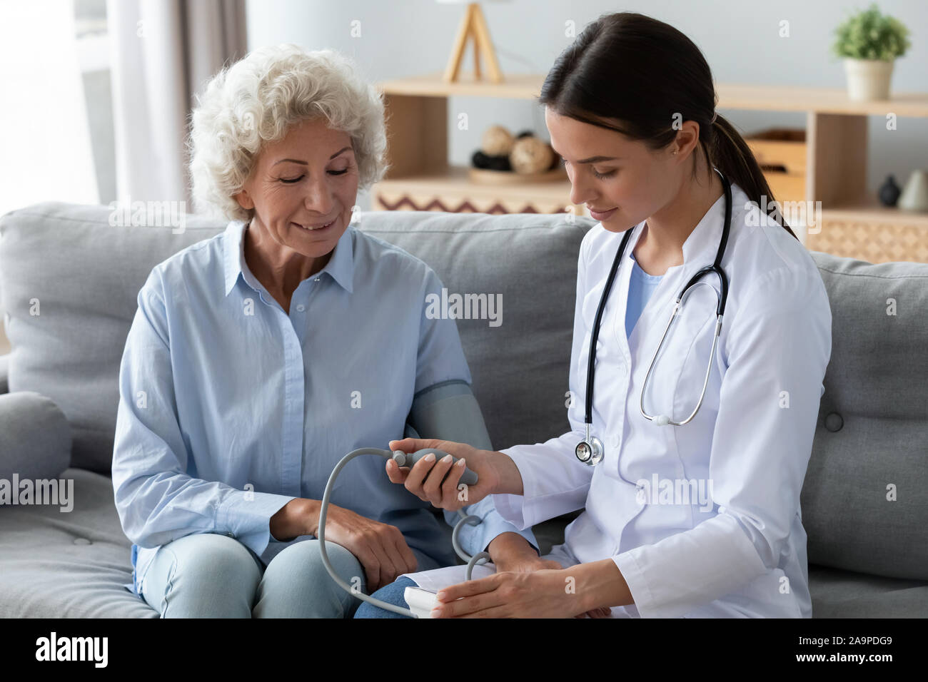 Blood pressure check hi-res stock photography and images - Alamy
