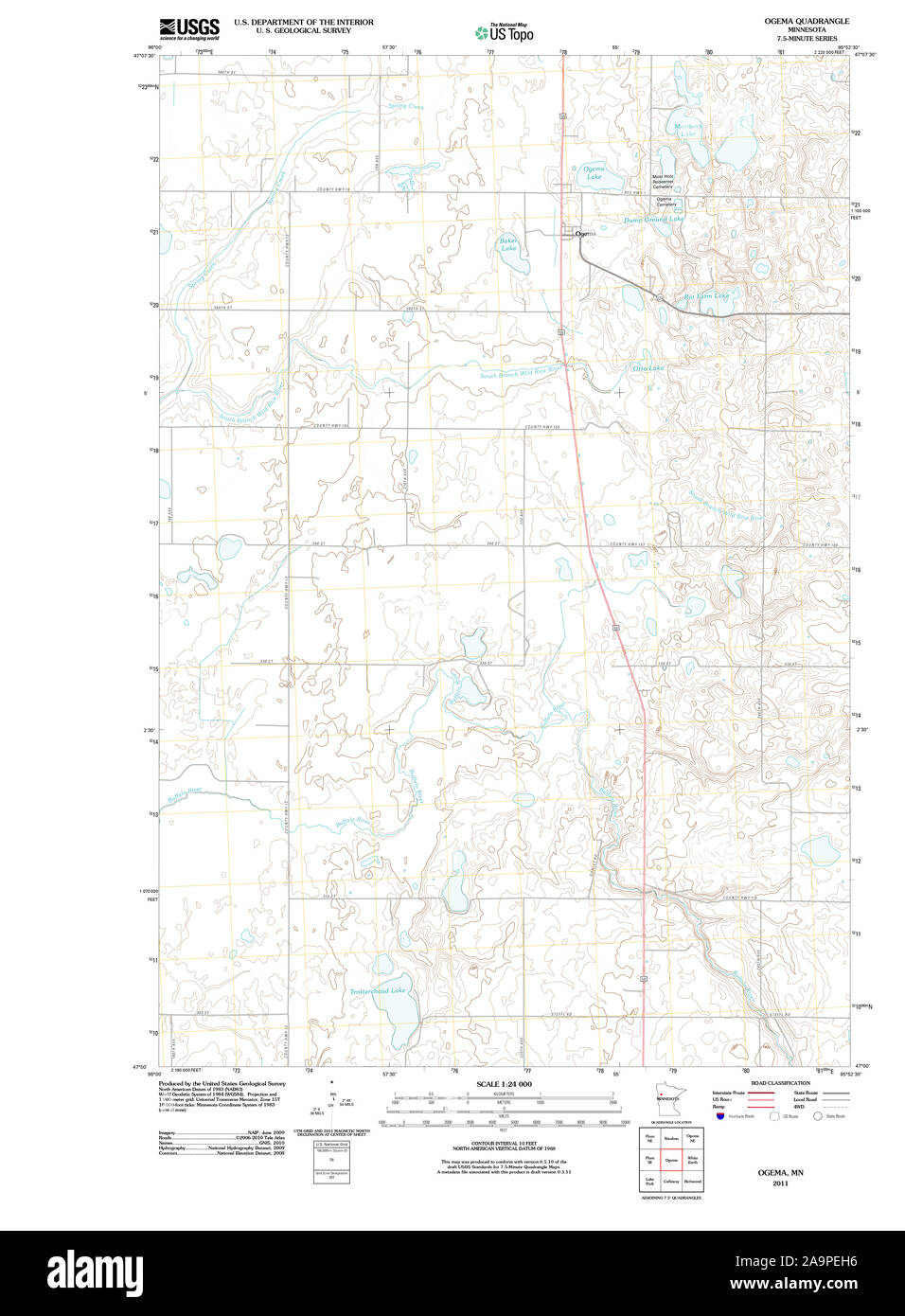 Map of ogema hires stock photography and images Alamy