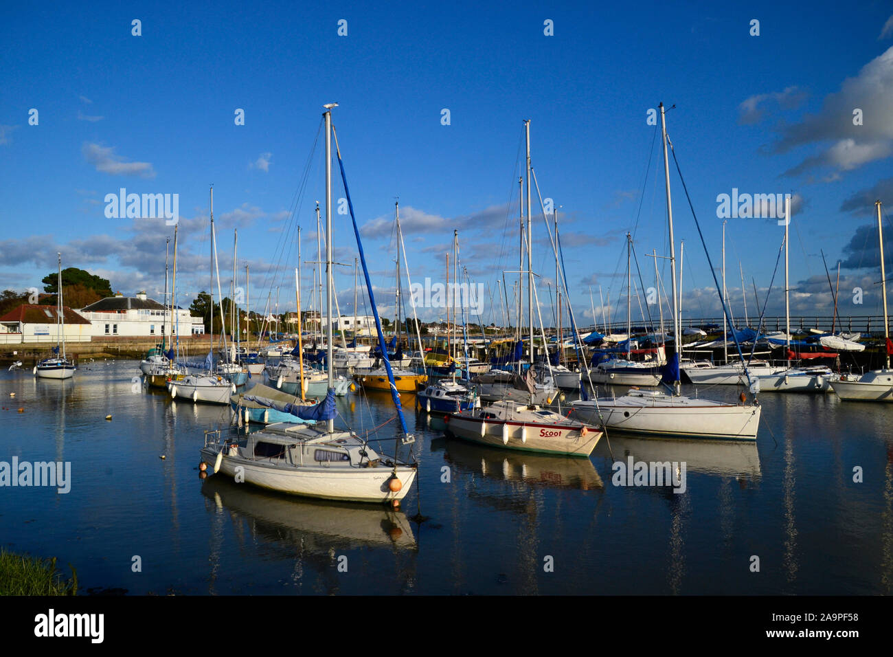 Hill Head Harbour, Titchfield Haven, Meon Shore, Fareham, Hampshire, UK