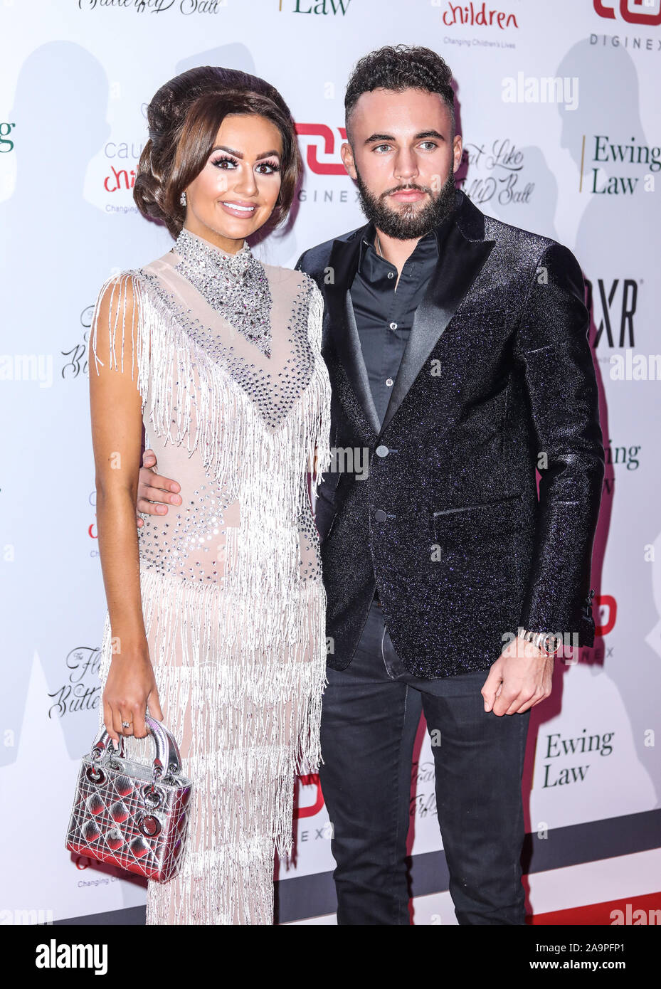 London, UK. 16th Nov, 2019. Leah Fletcher and Joshua White attend the