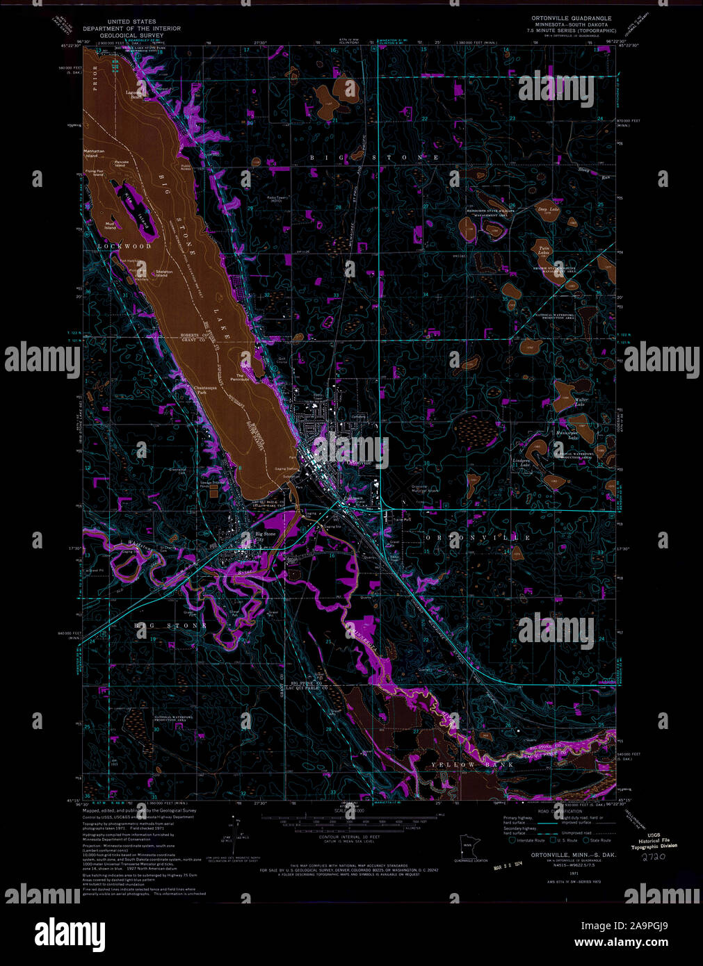 Map of ortonville hires stock photography and images Alamy