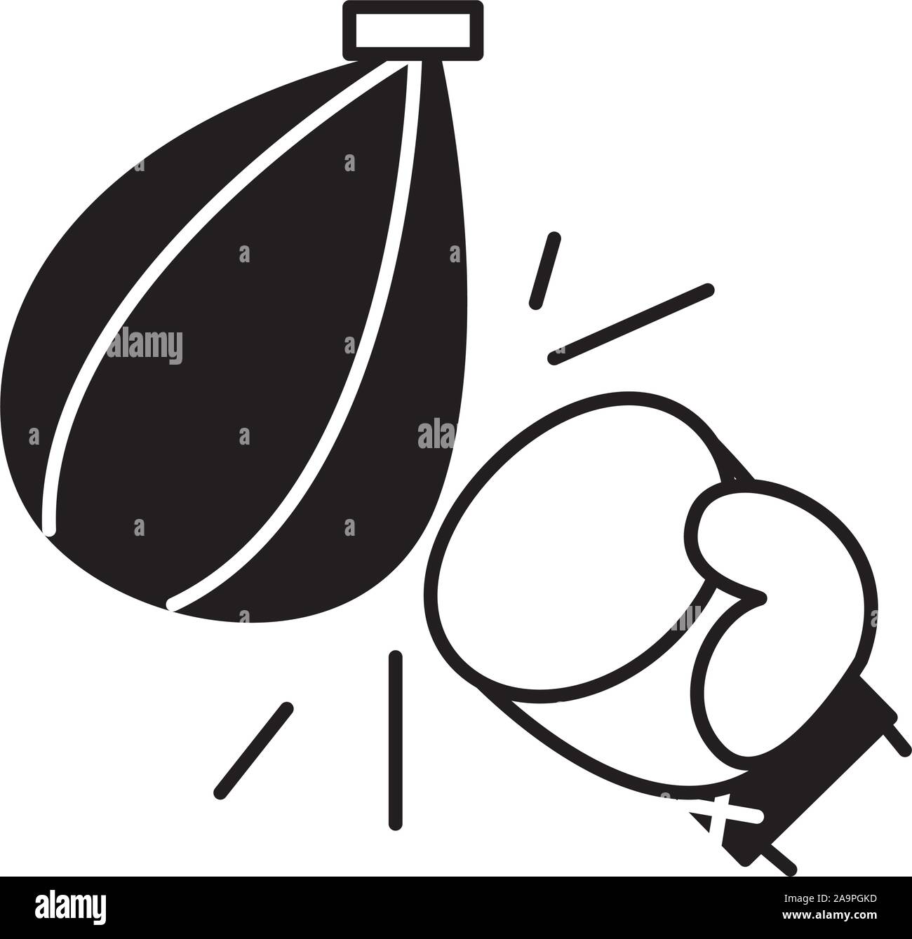 Boxing block Stock Vector Images - Alamy