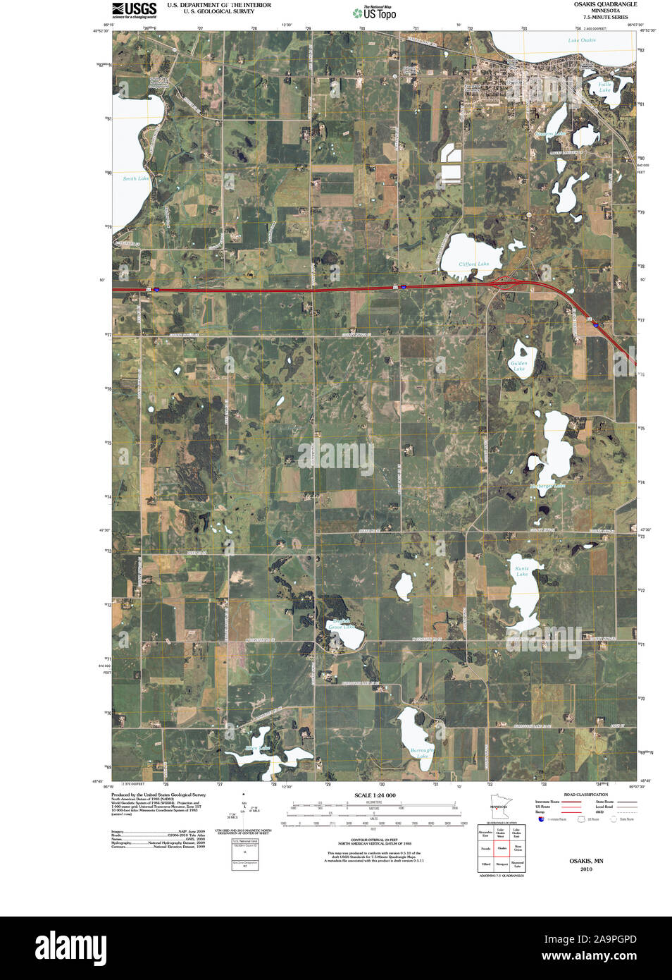 Osakis map Cut Out Stock Images & Pictures Alamy