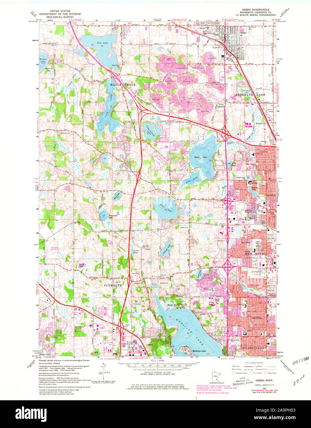 Map of osseo hires stock photography and images Alamy