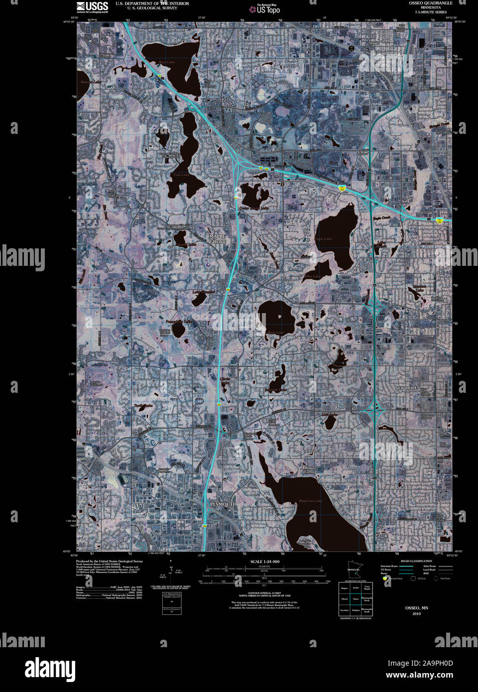Map of osseo hires stock photography and images Alamy