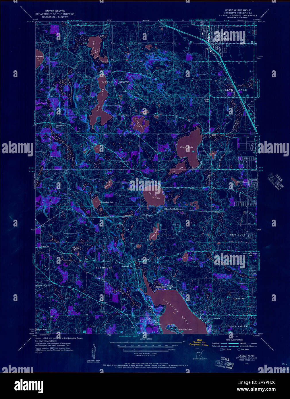 Map of osseo hires stock photography and images Alamy