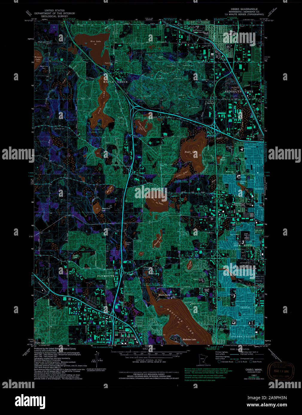 Map of osseo High Resolution Stock Photography and Images Alamy