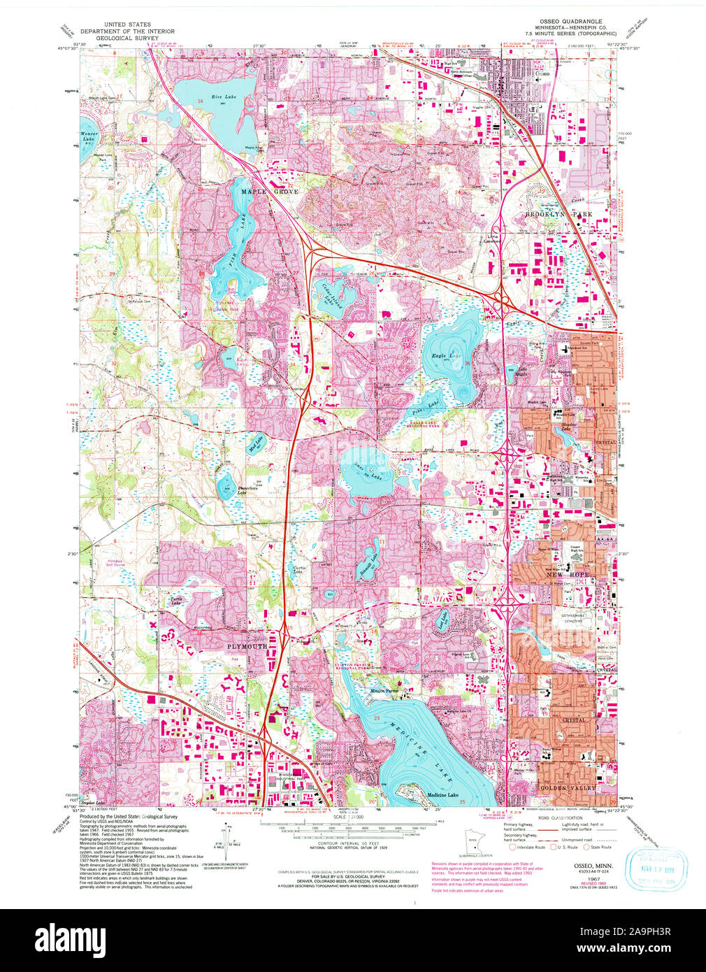 Map of osseo hires stock photography and images Alamy