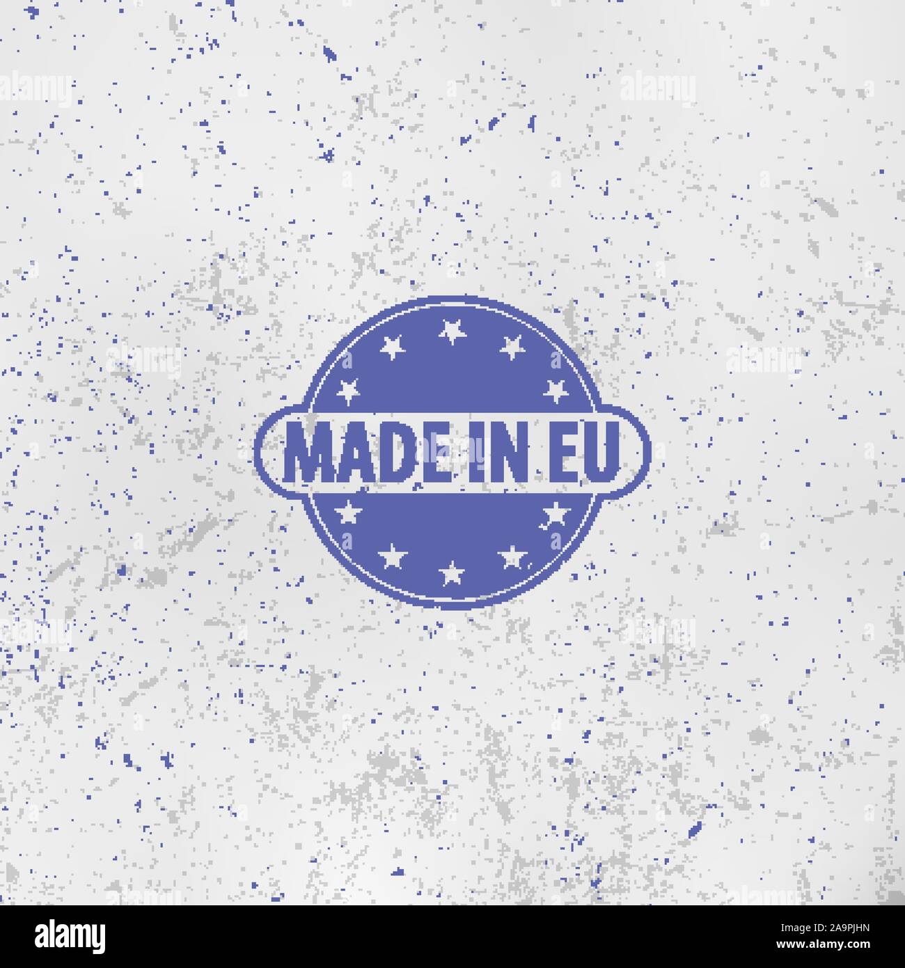 Made in European Union emblem. EU. Stamp. Europe sign template. Vector logo stars. Vector illustration. Stock Vector