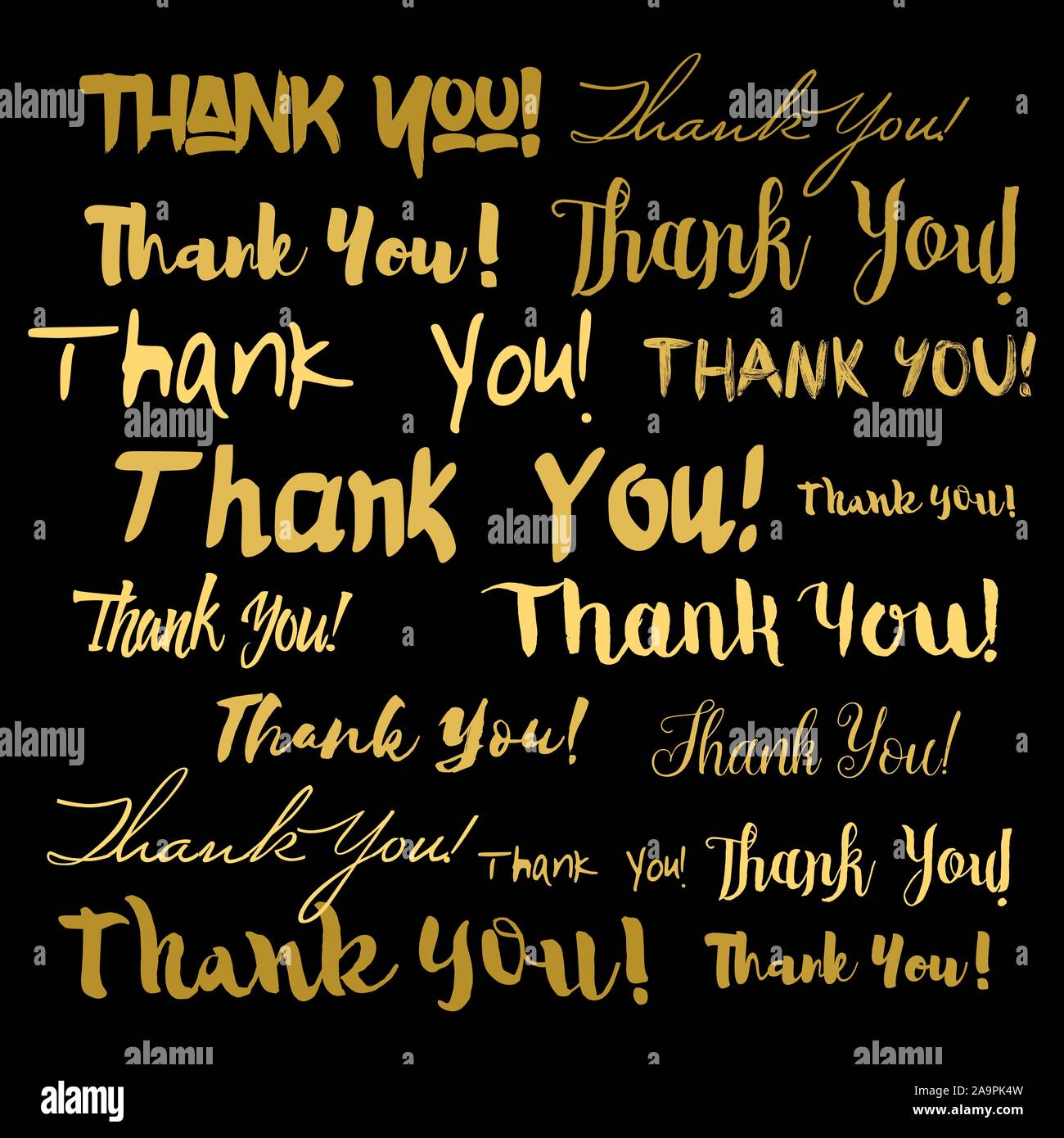 Thank you. Thanks. Lettering. Background. Vector. Gold. Yellow color Stock  Vector Image & Art - Alamy