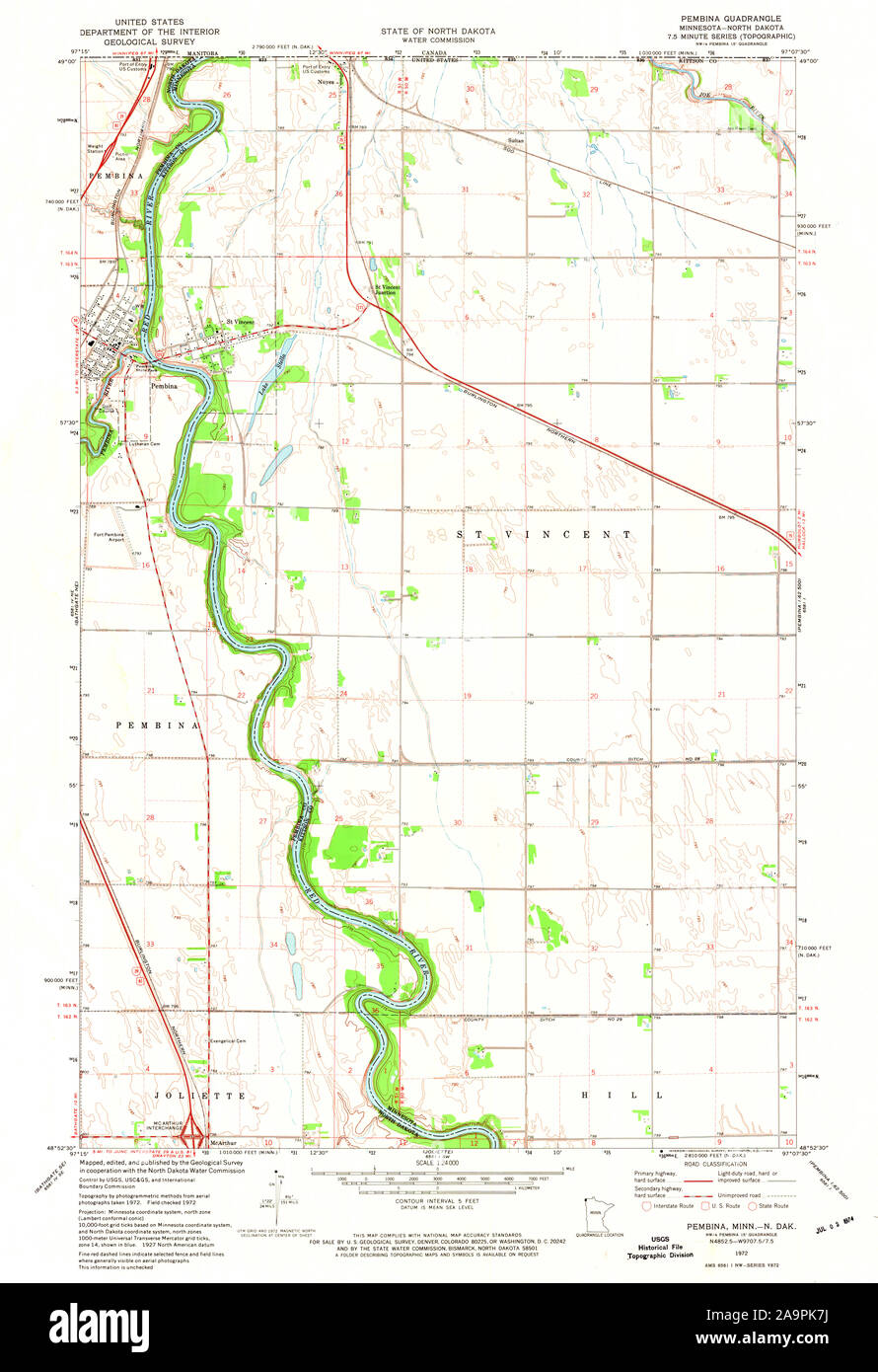 Pembina map hires stock photography and images Alamy