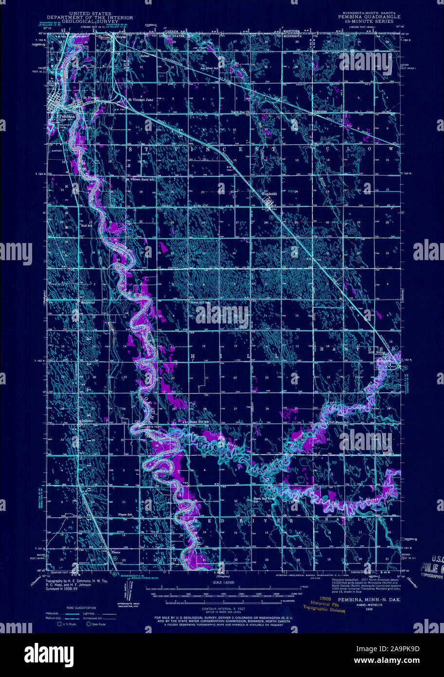 Pembina map hires stock photography and images Alamy