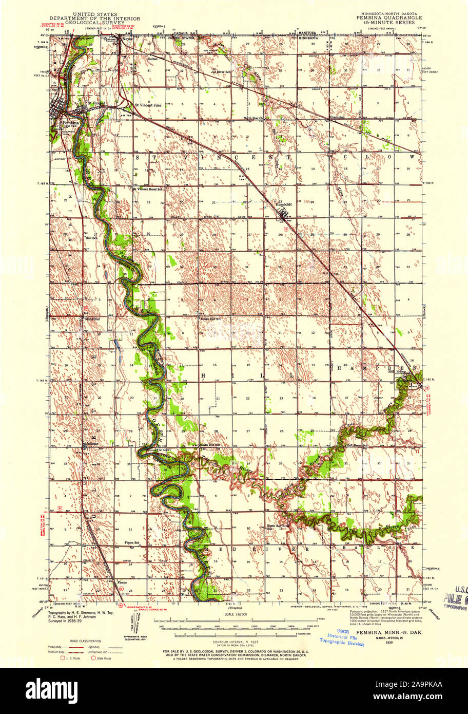 Pembina map hires stock photography and images Alamy