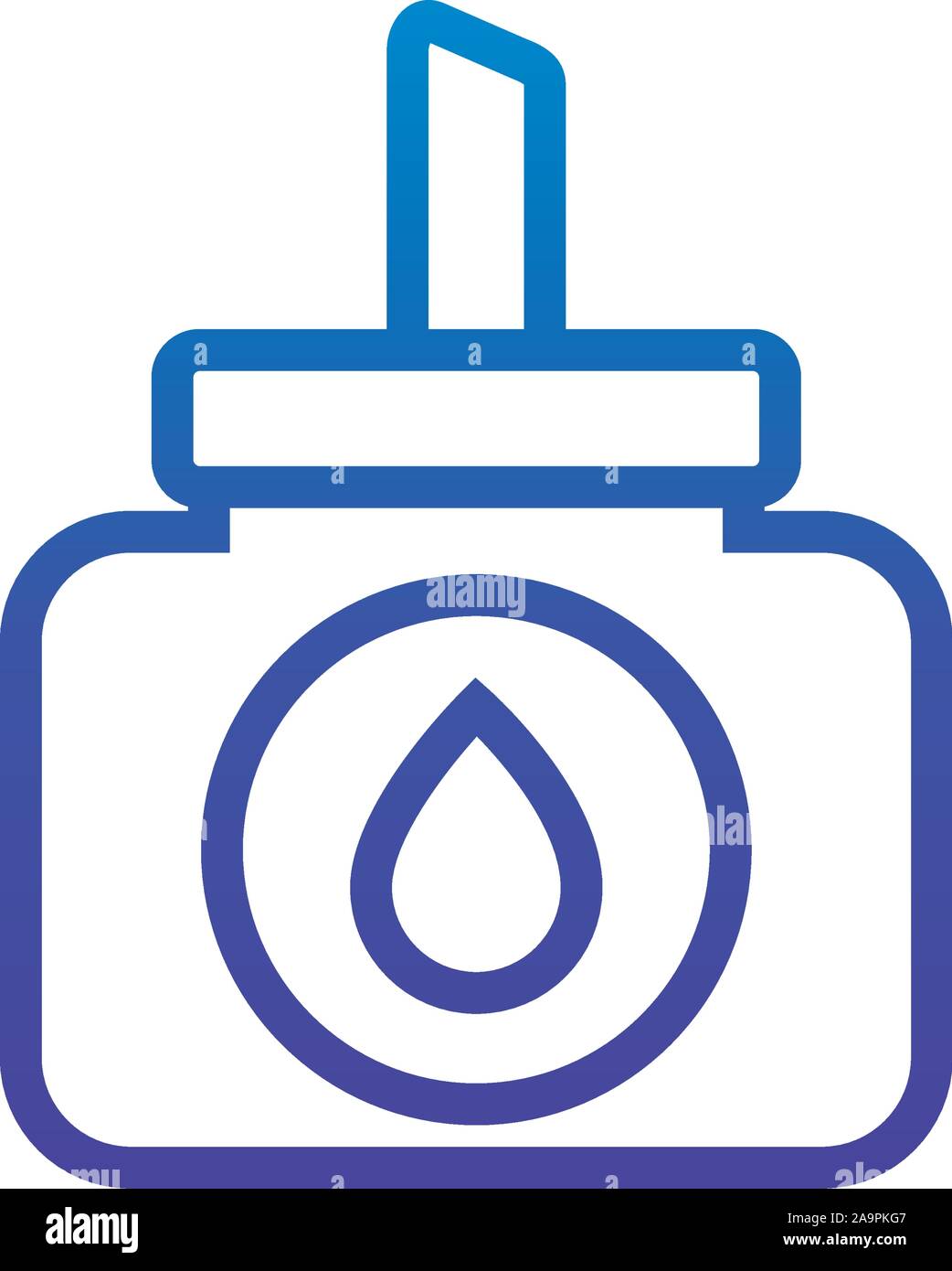 glue bottle office line gradient design icon design vector illustration Stock Vector