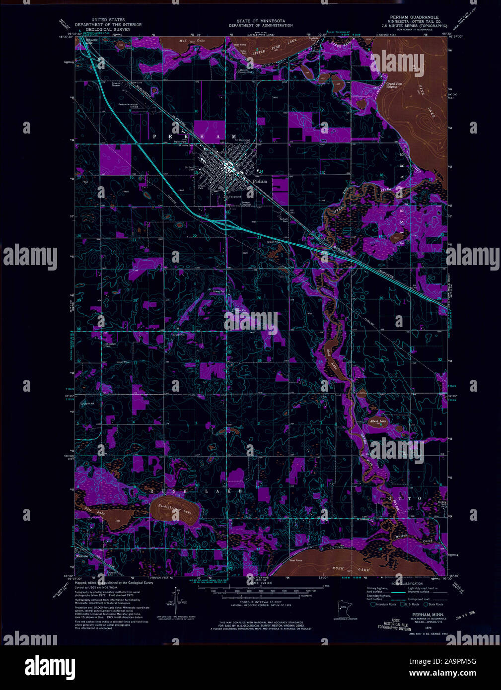 Map of perham hires stock photography and images Alamy