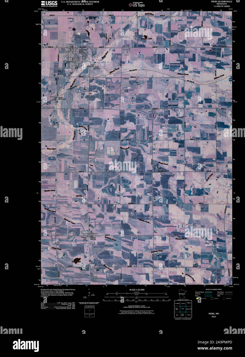 Map of pierz hires stock photography and images Alamy