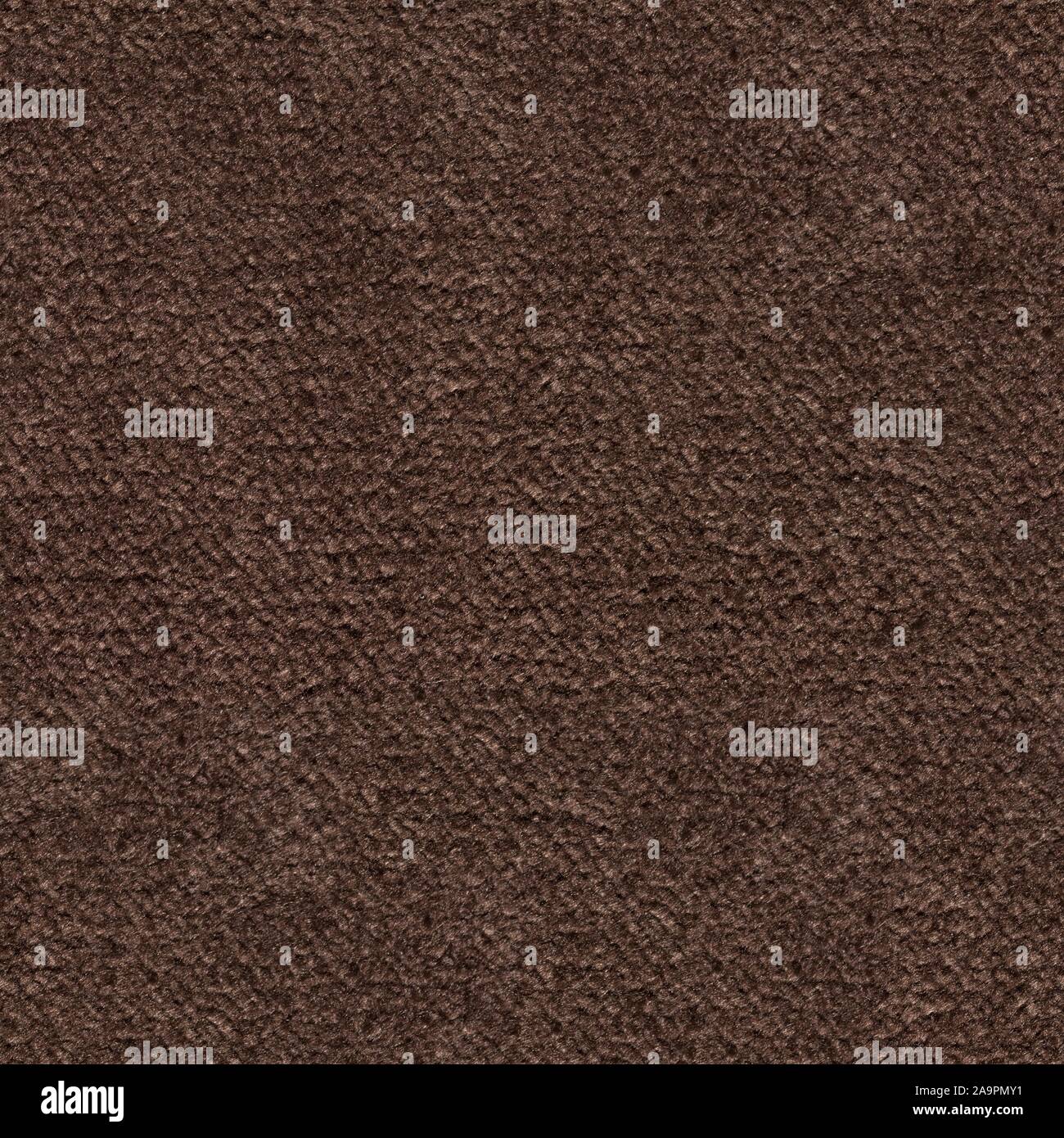 Textile background in dark brown colour. Seamless square texture. Stock Photo
