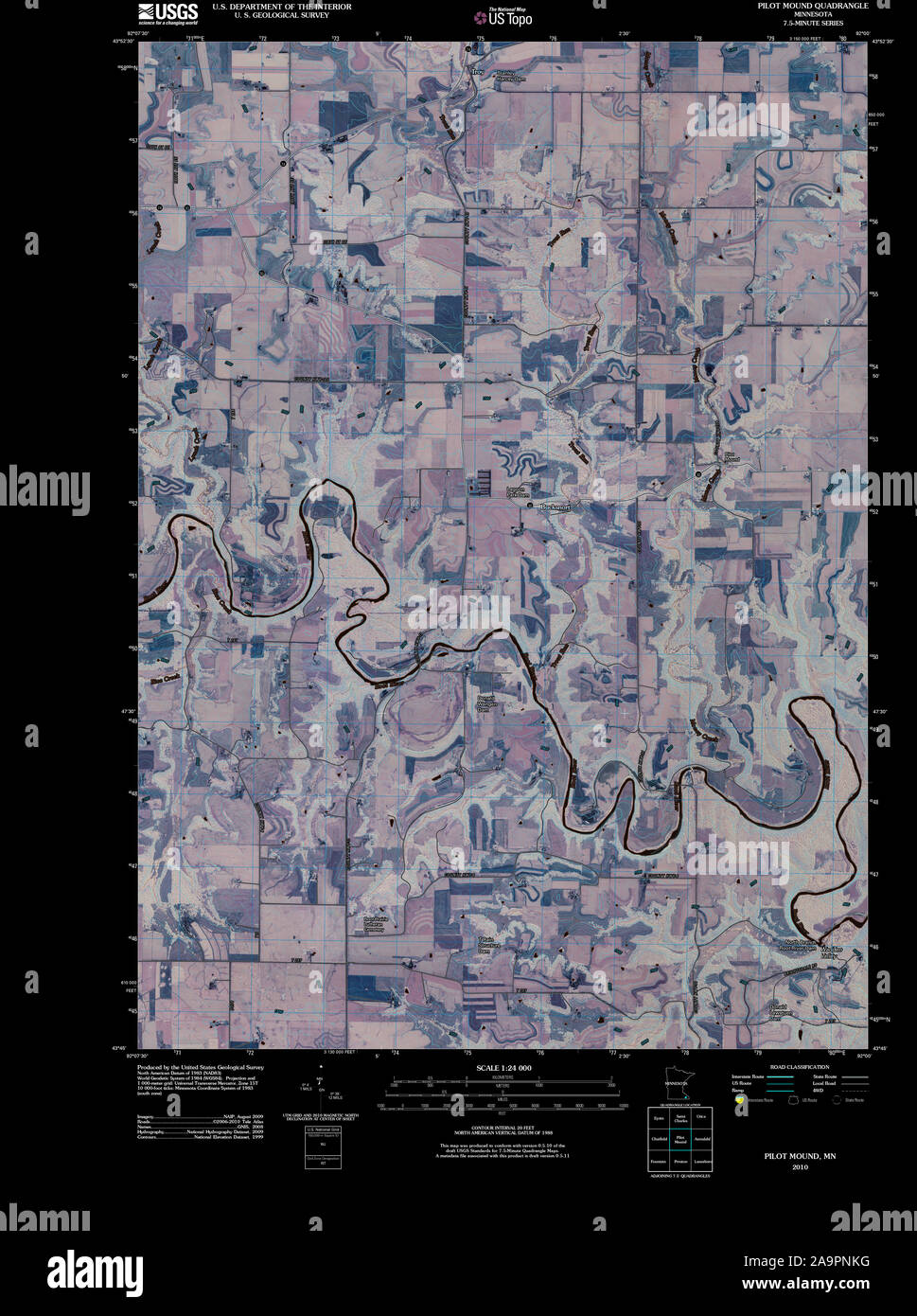 Map of pilot mound hires stock photography and images Alamy