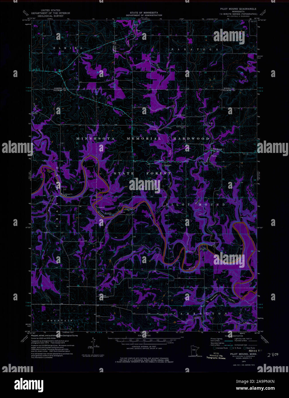 Map of pilot mound hires stock photography and images Alamy