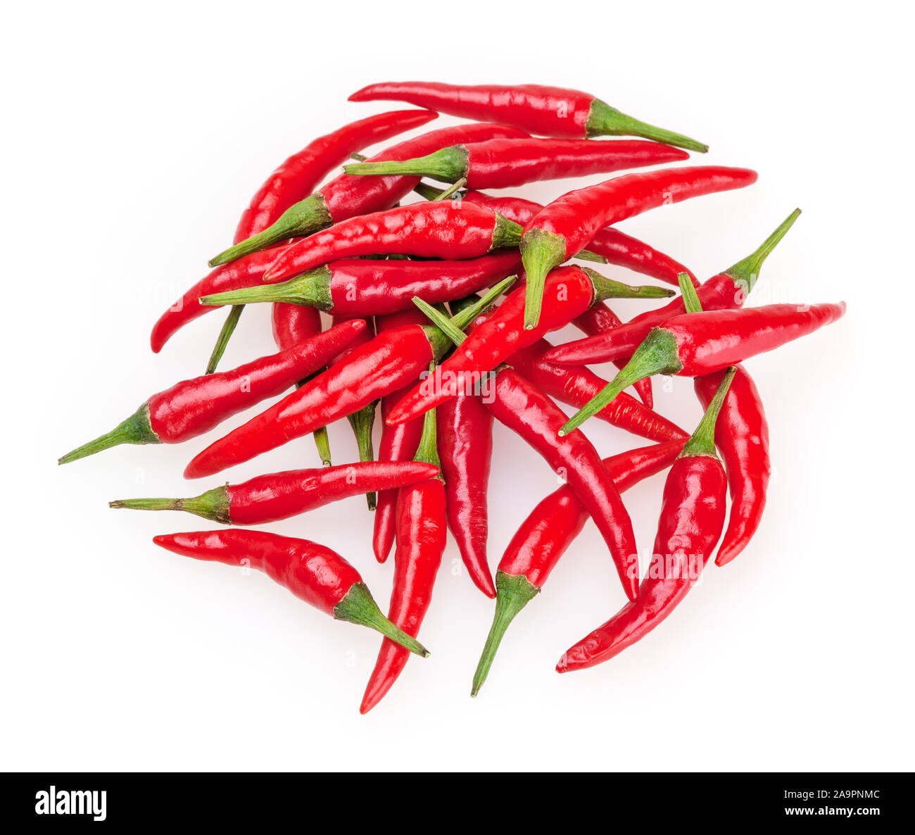 Red chili peppers isolated on white background Stock Photo - Alamy