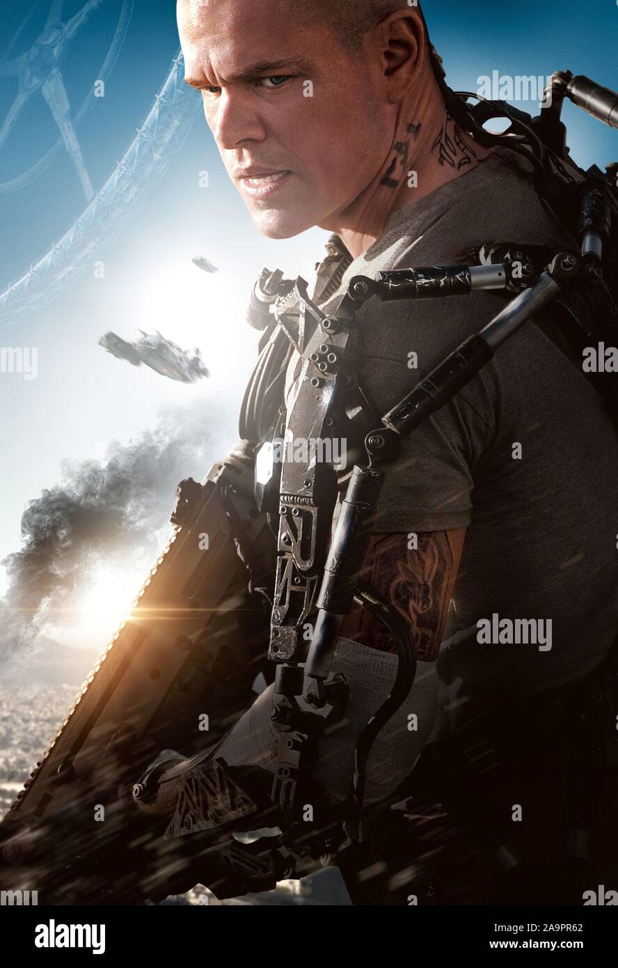 MATT DAMON in ELYSIUM (2013), directed by NEILL BLOMKAMP. Credit: SONY PICTURES ENTERTAINMENT / Album Stock Photo