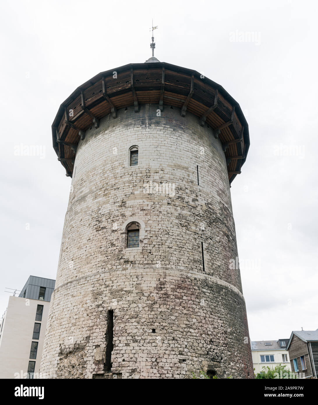 Rouen, Seine-Maritime / France - 12 August 2019: view of the Joan of Arc tower in Rouen in Normandy Stock Photo