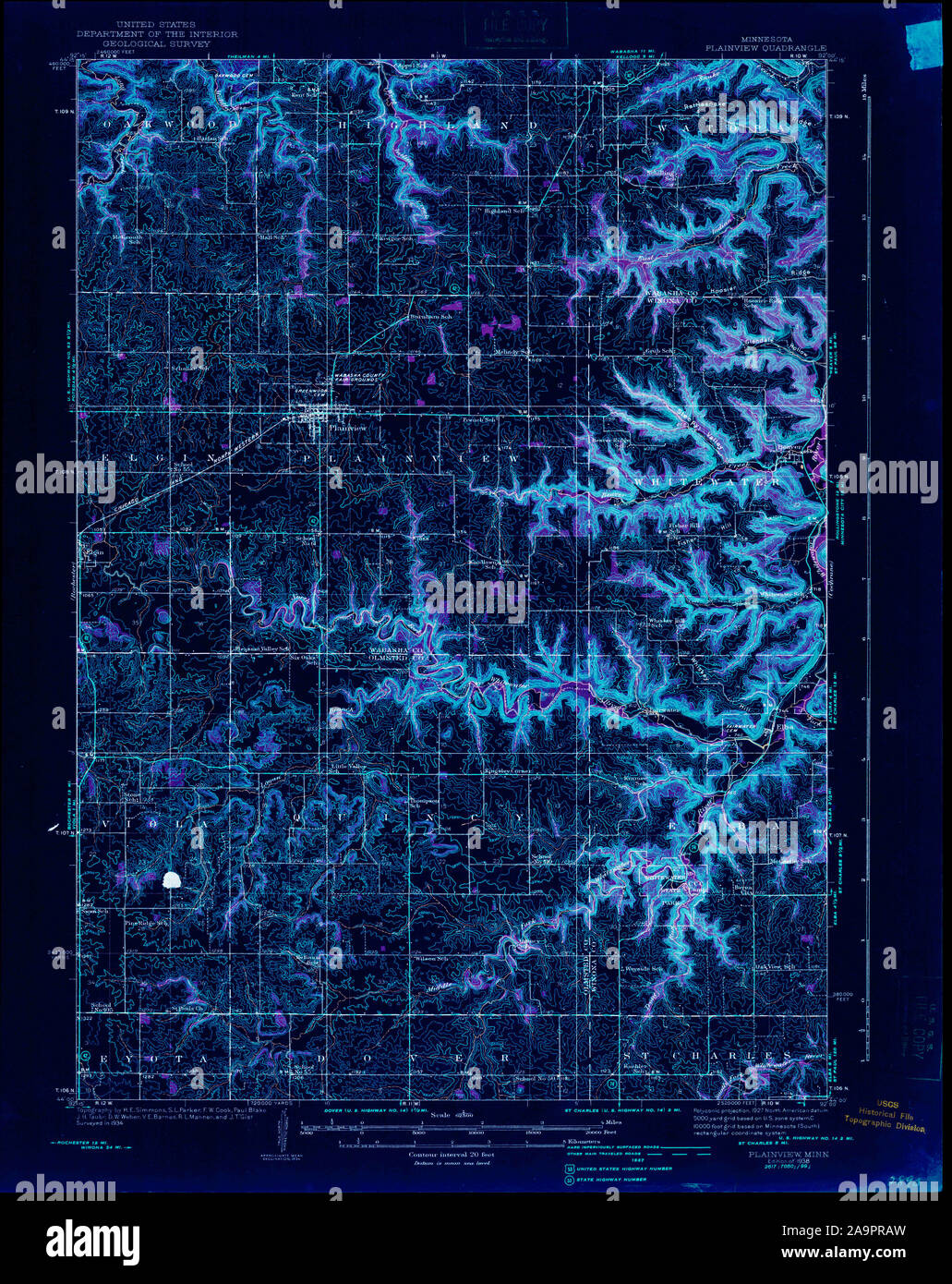 Map of plainview minnesota hires stock photography and images Alamy