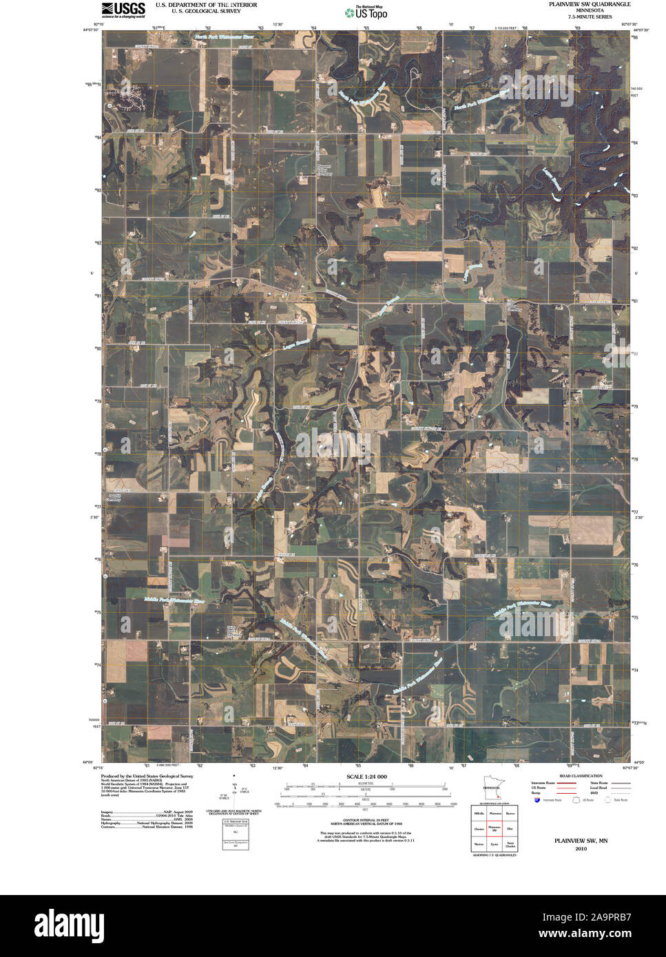 Map of plainview minnesota hires stock photography and images Alamy