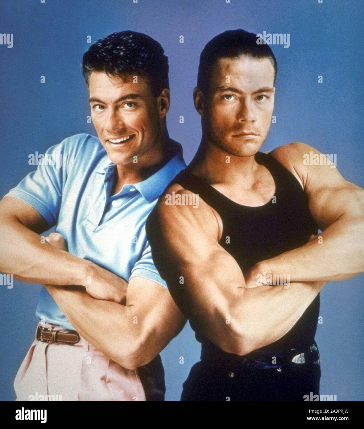 JEAN-CLAUDE VAN DAMME in DOUBLE IMPACT (1991), directed by SHELDON LETTICH.  Credit: STONE GROUP PICTURES/COLUMBIA TRI-STAR / Album Stock Photo - Alamy