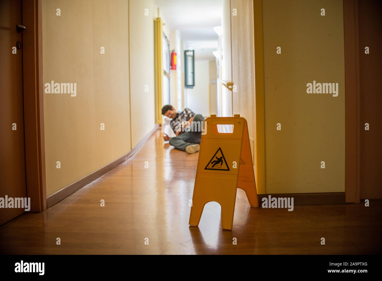 Wet Floor Slipping Hi Res Stock Photography And Images Alamy